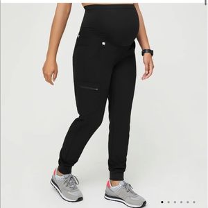 Black Figs maternity scrub bottoms